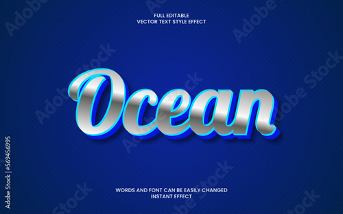 Ocean Text effect 