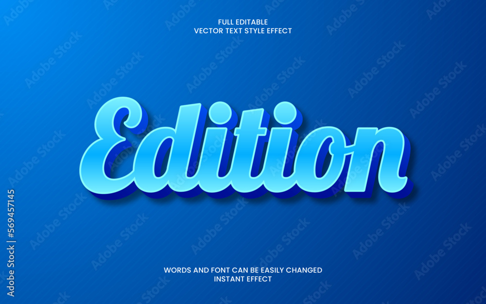 Edition Text effect Edition Text effect