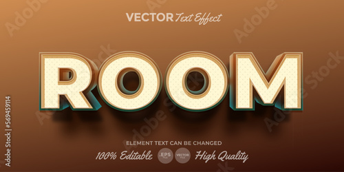 Room Editable Text Effect