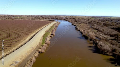 san joaquin river near modesto california photo