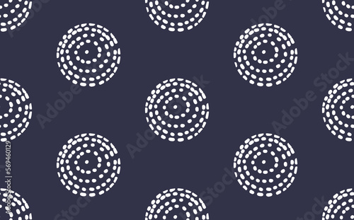 Trendy minimalistic vector pattern with dots and circles. Doodles and different shapes. Background for print, cover, wallpaper, fabric, clothes, wrapper