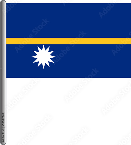 Nauru flag 57