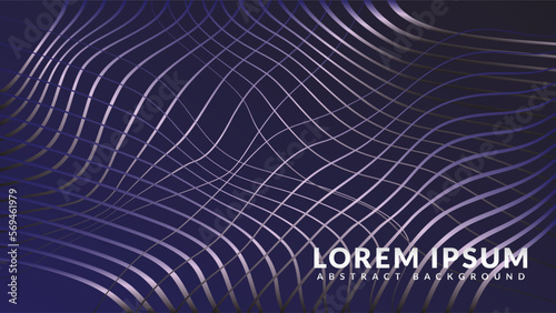 Wavy wire on a dark blue background