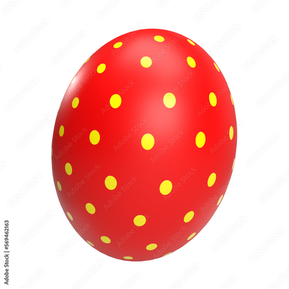 Easter egg png image 3d rendering Easter egg png image 3d rendering