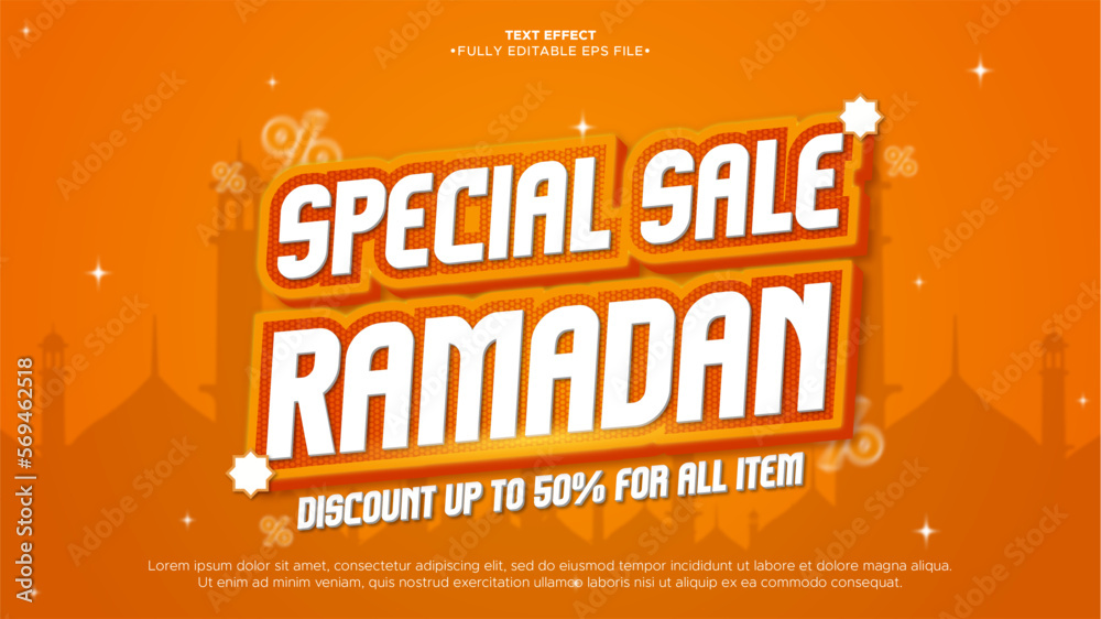 Obraz premium Ramadan Special Sale Promotion Banner Template