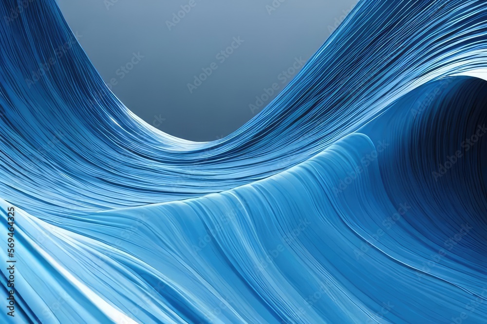 abstract blue wave background