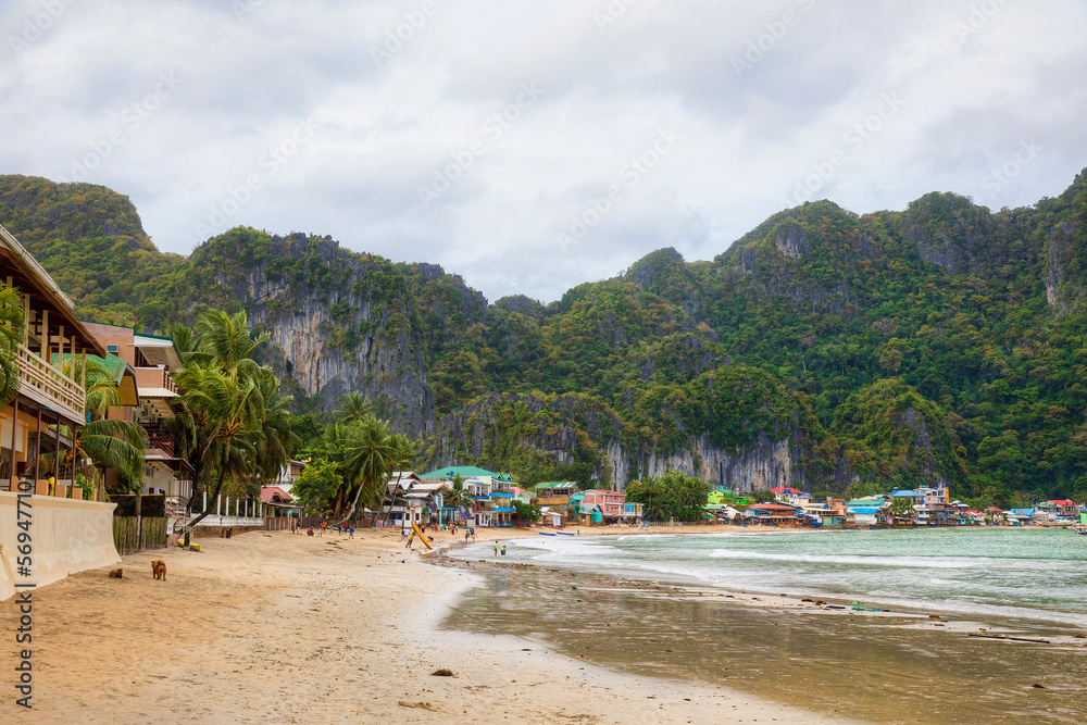 The Beach of El Nido, Palawan, Philippines The Beach of El Nido, Palawan, Philippines