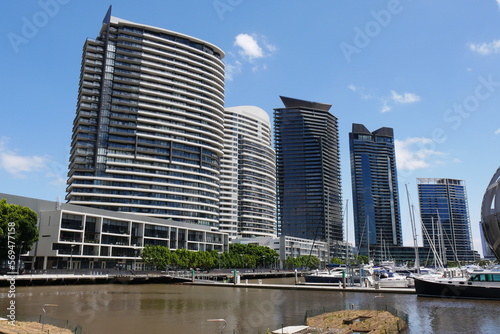 Fluss Yarra River und Hochh  user in Melbourne