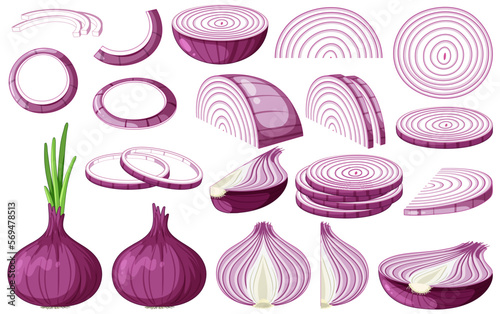 Shallot in whole and sliced pieces