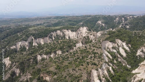 Wallpaper Mural Aerial view of Melnik sand pyramids, Blagoevgrad region, Bulgaria Torontodigital.ca