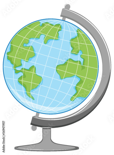 Earth globe model vector