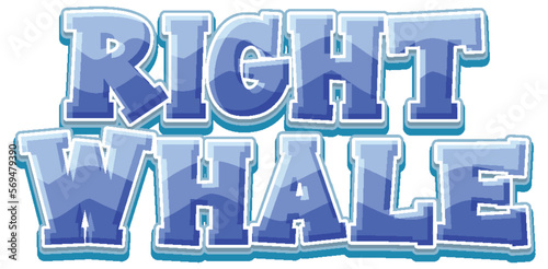 Right whale logo text