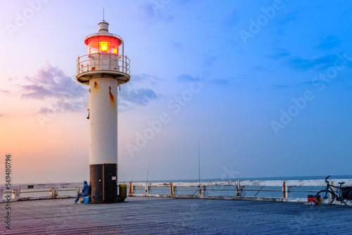 Lighthouse during sunset