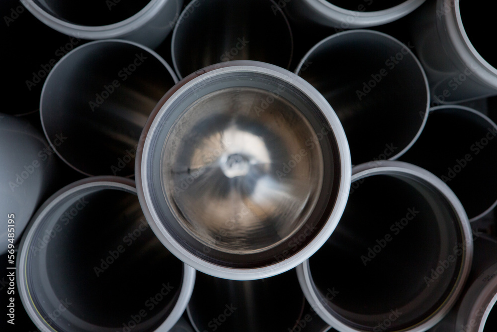 PVC pipes and tubes. Plastic pipes. PVC industry. Plastic industry