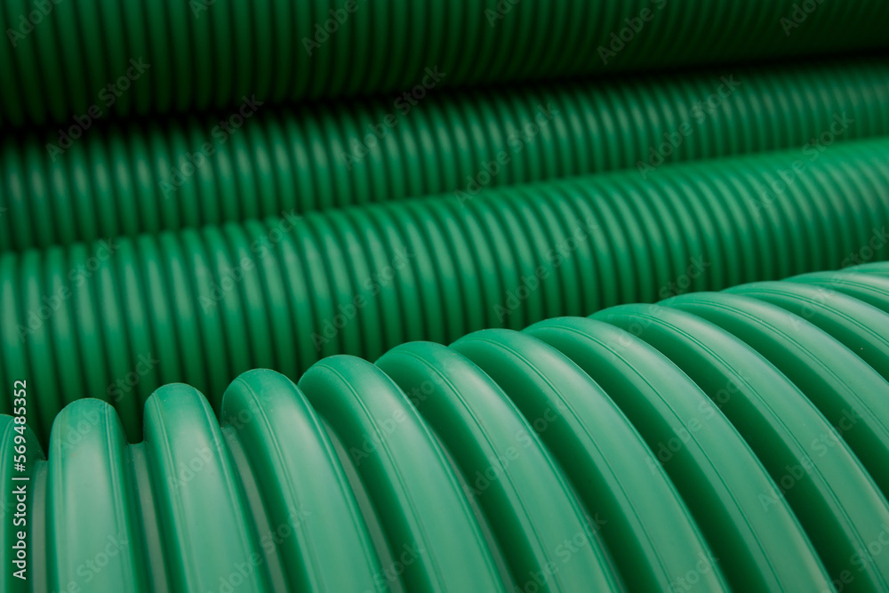 PVC pipes and tubes. Plastic pipes. PVC industry. Plastic industry