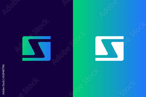 Initial Letter S Monogram Logo Template