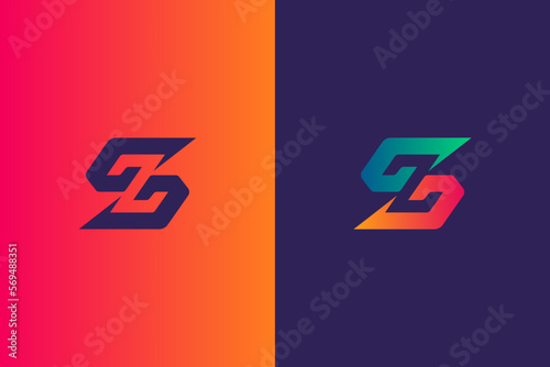Initial Letter Z & S Monogram Logo Template