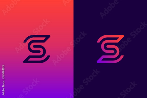 Initial Letter Z & S Monogram Logo Template
