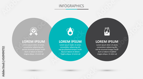 Set Honeycomb, award and Jar of honey and dipper stick. Business infographic template. Vector