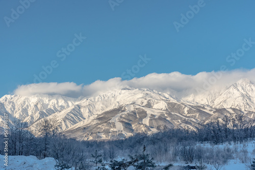 五竜岳と唐松岳 Nikon D750     AF-S NIKKOR 24-120mm f/4G ED VR © KT355