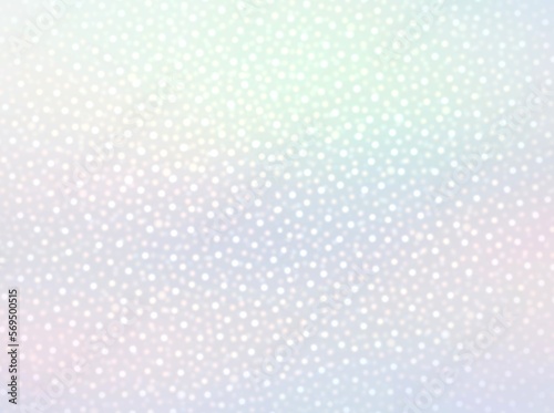 Brilliance sparkles cover light pearlescent background. Glittering texture iridescent pastel color.