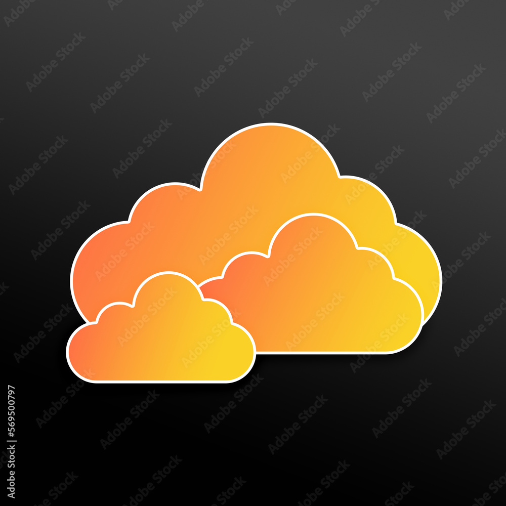 Cloud technology business network background Cloud technology business network background