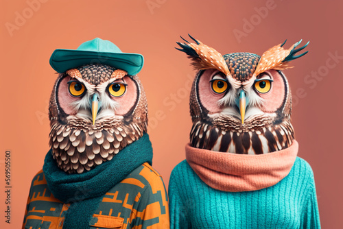 owl couple 