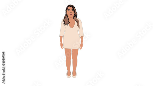 woman  puppet for adobe character animator 