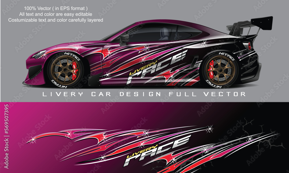 car livery graphic vector. abstract grunge background design for vehicle vinyl wrap and car branding car livery graphic vector. abstract grunge background design for vehicle vinyl wrap and car branding