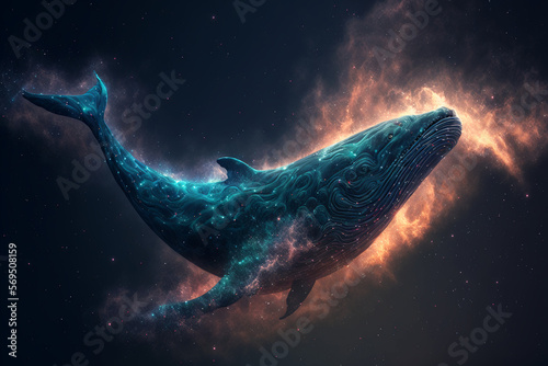 Spirit animal - Whale, Generative AI