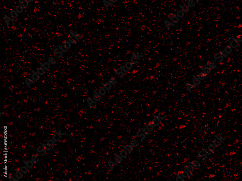 Dark vector natural grunge background with concrete wall texture and red large and small grains. UHD 4K wallpapers. For screen, desktop, website design, overlay, stencil, banner, stylization