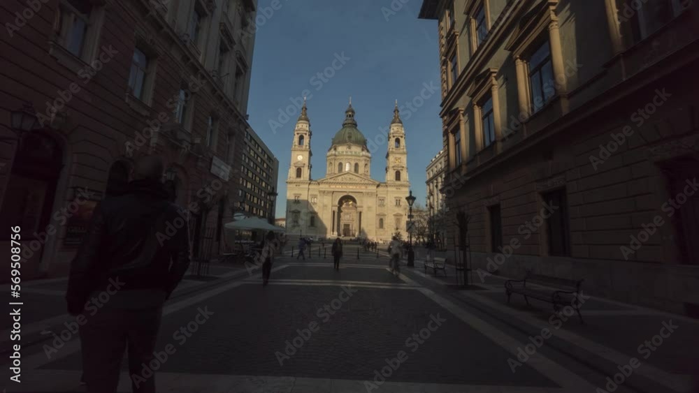 Budapest Hungary - St. Stephen's Basilica - Sunset Time Lapse Budapest Hungary - St. Stephen's Basilica - Sunset Time Lapse