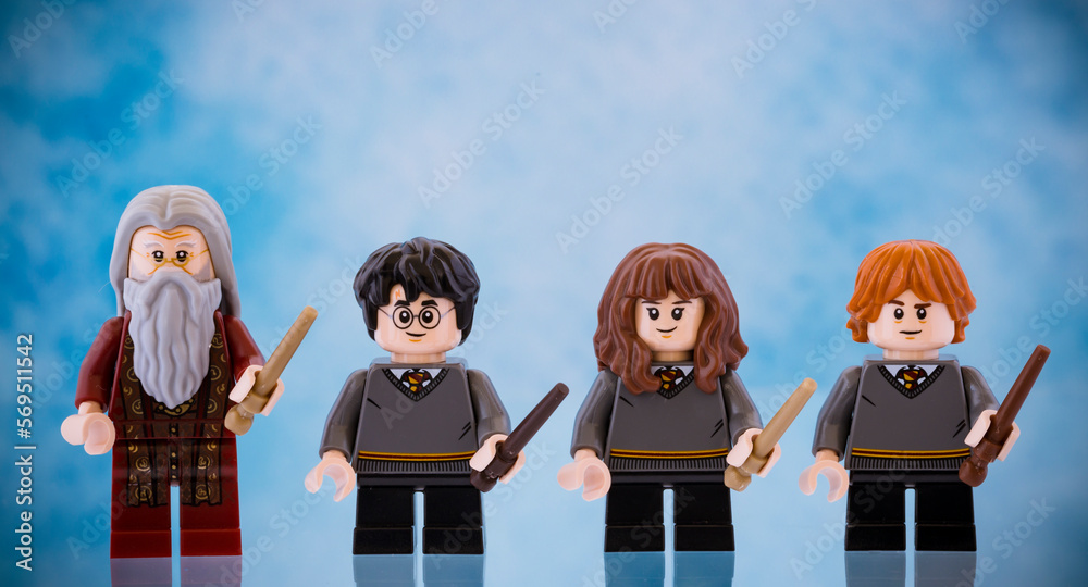 Fototapeta premium Dortmund - Deutschland 8. Februar 2023 Lego Minifigur aus Harry Potter