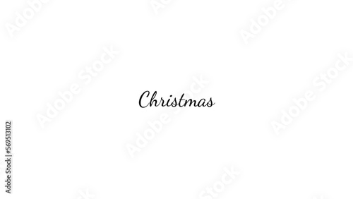 Christmas wish typography with transparent background