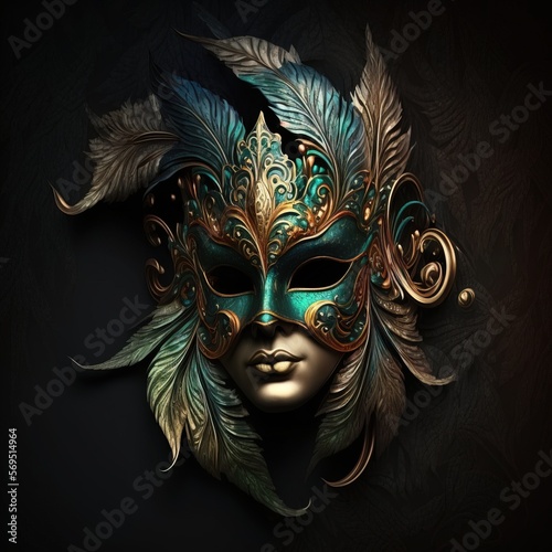 Mask of the carnival concept design generative ai © Arisctur