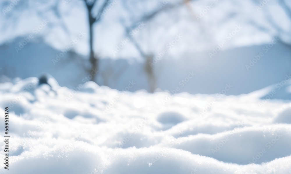 snow in winter background created with Generative AI snow in winter background created with Generative AI