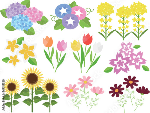 お花のアイコン9種セット