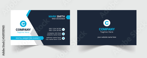 Corporate business card template, Modern business card design template, Clean professional business card template, visiting card, business card template.