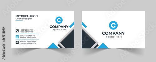 Corporate business card template, Modern business card design template, Clean professional business card template, visiting card, business card template.