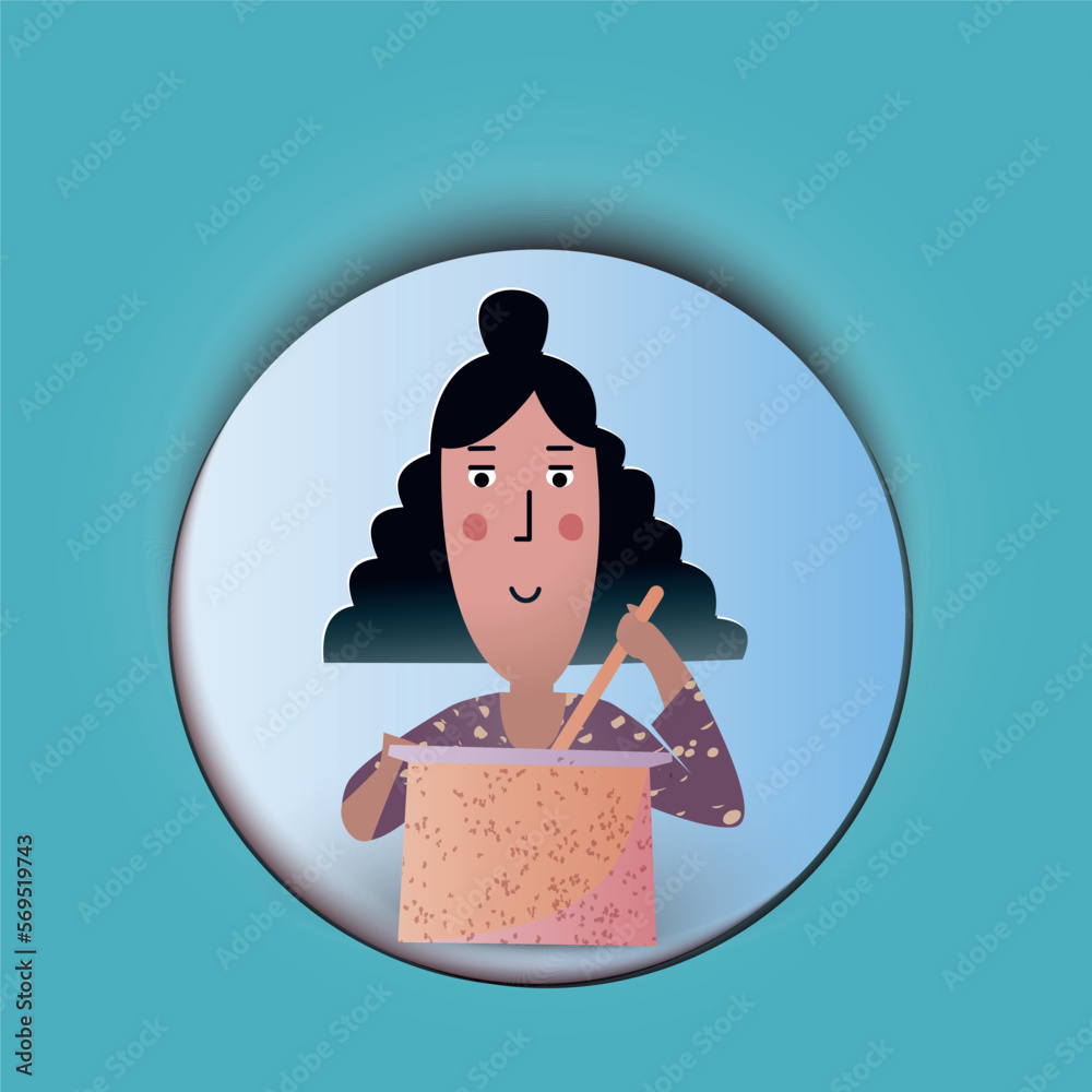 Cartoon children doing household chores Stock Vector Adobe Stock