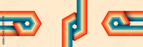 lines geometric round radial vintage texture background decoration dynamic element abstract design shape