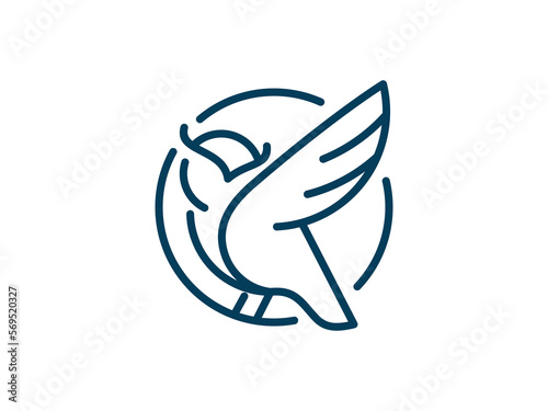 modern owl illustration vector logo