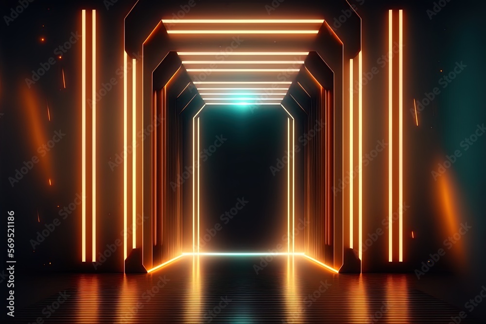 UltraContemporary LED Light Show Pulsating Laser Beam Lines Sprawling