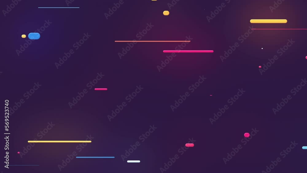motion glowing lines in a 2D style animation with liquid effect, animated live wallpaper