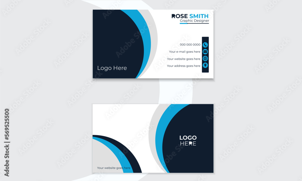 Creative and modern business card template with white background. Simple and minimalistic design flat vector illustration work. Creative and modern business card template with white background. Simple and minimalistic design flat vector illustration work.