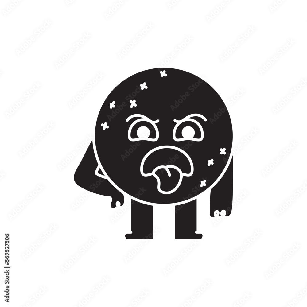 Naklejka premium Water pollution color line icon. Ecology