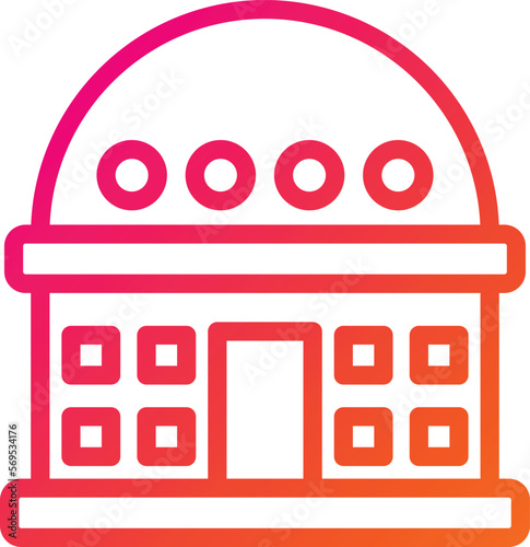 Planetarium Vector Icon Design Illustration