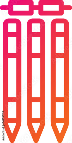 Wickets Vector Icon Design Illustration