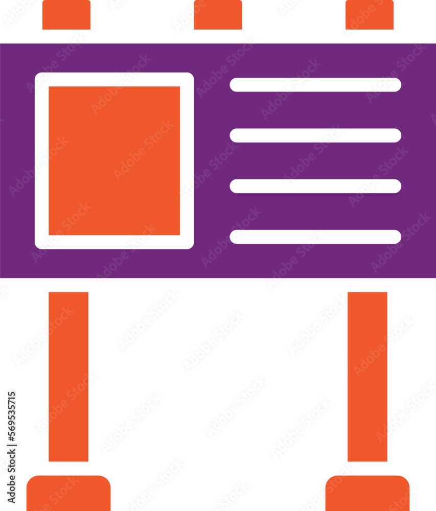 Billboard Vector Icon Design Illustration Billboard Vector Icon Design Illustration