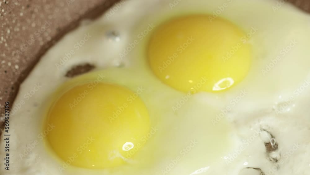natural chicken eggs are fried in a pan natural chicken eggs are fried in a pan